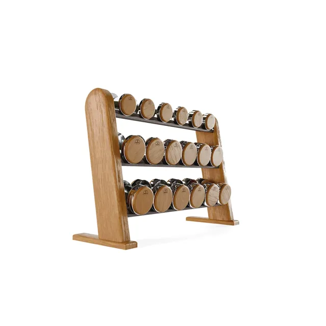waterrower-dumbbells-ciliegio-rastrelliera-manubri-in-legno image 1