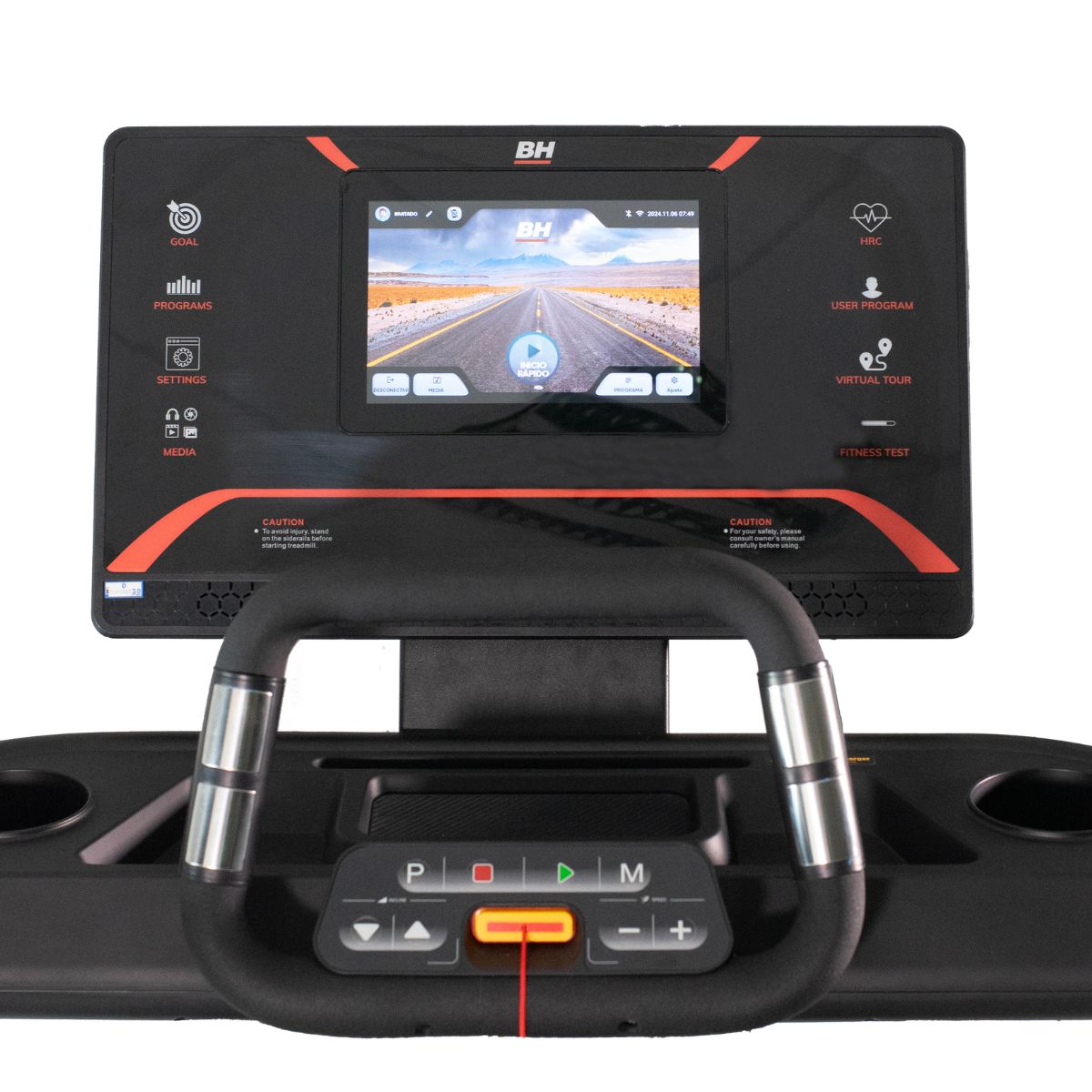 bh-fitness-rx9-multimedia-g6174ntft-tapis-roulant-4-0-cv-22-km-h image 2