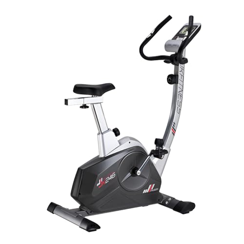 jk-fitness-jk246-cyclette-magnetica-8-livelli-volano-10-kg-grigia image 2