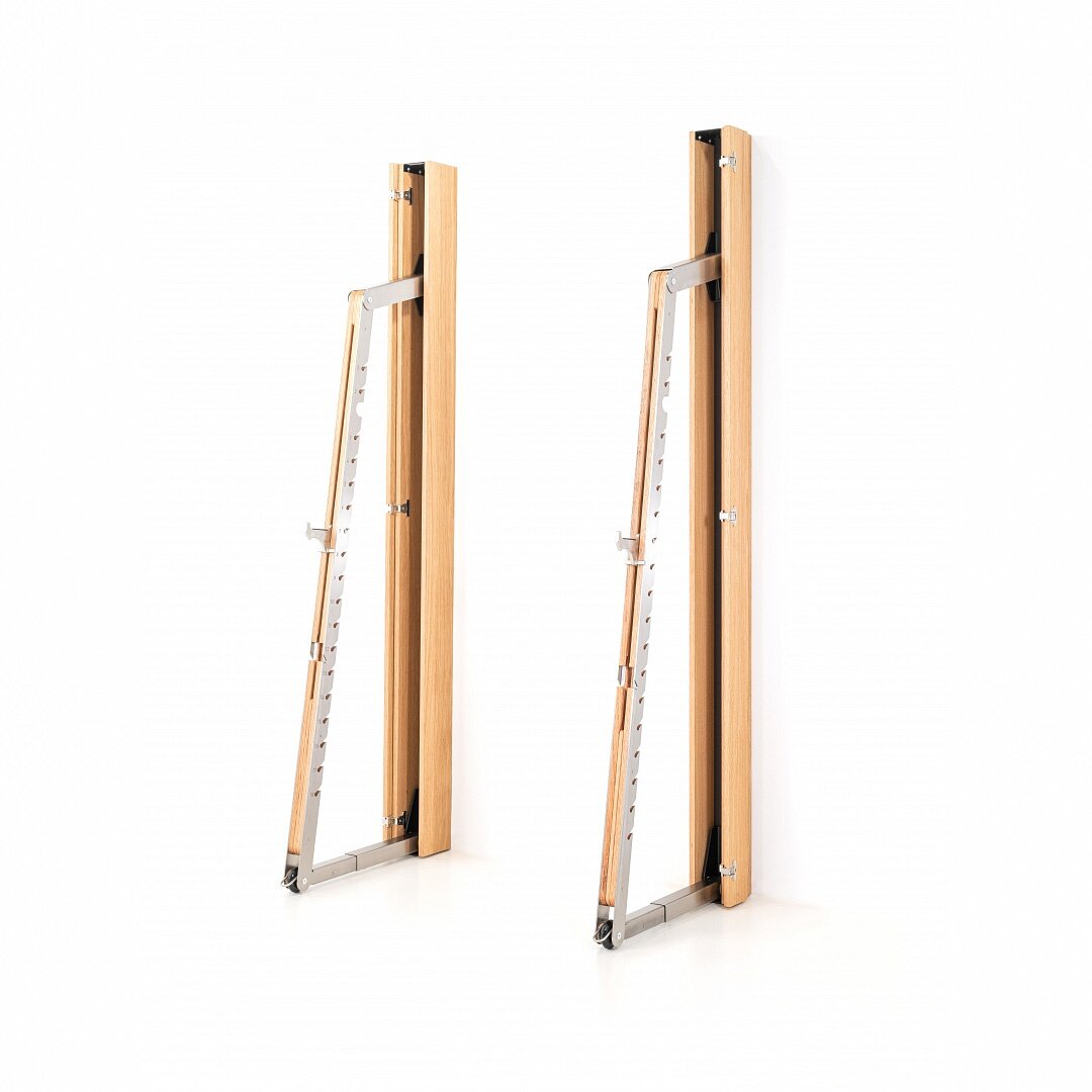 waterrower-nohrd-squatrack-quercia-rastrelliera-pieghevole-salvaspazio image 1
