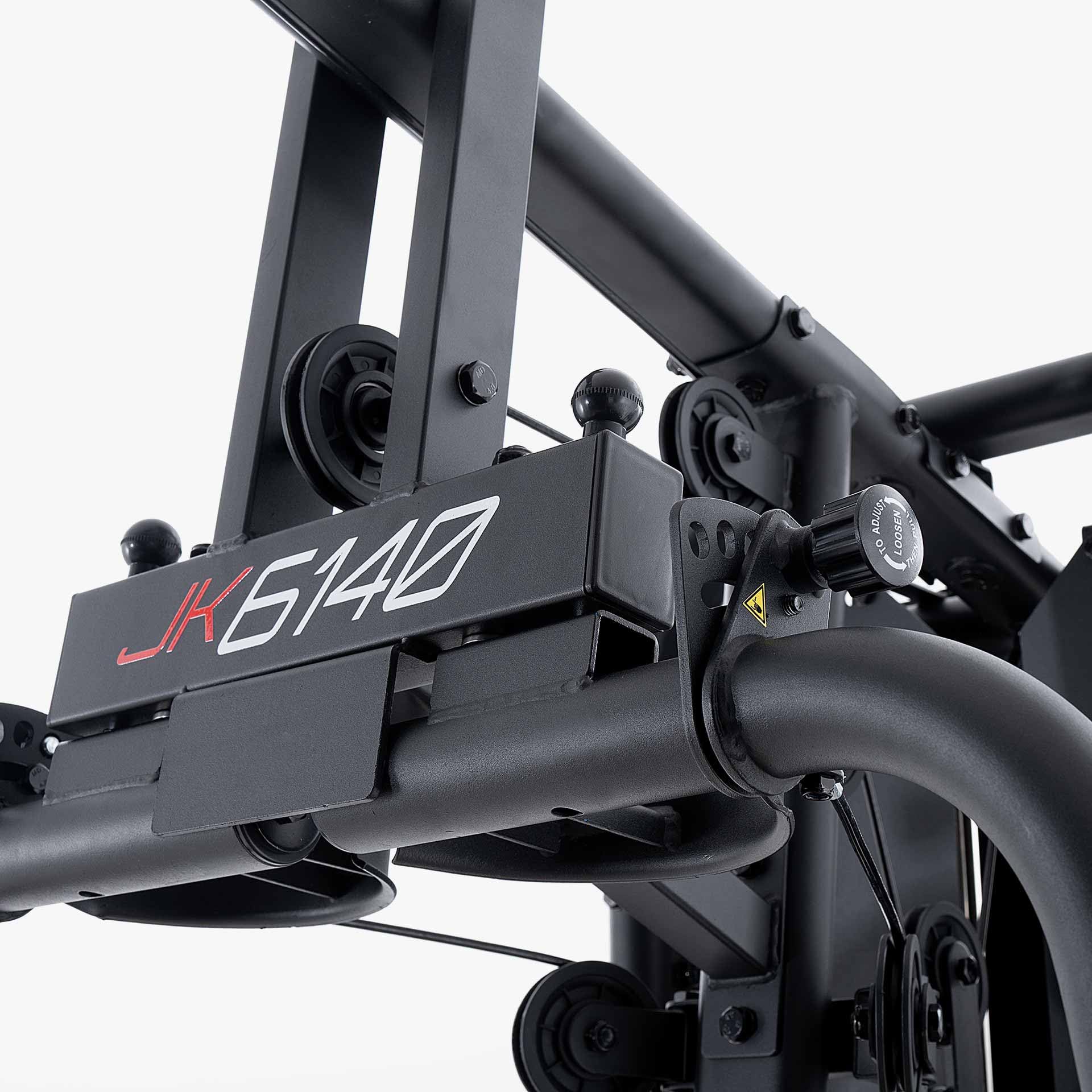 jk-fitness-jk6140-fullblack-pro-stazione-multifunzione-double-pulley-80-kg image 3