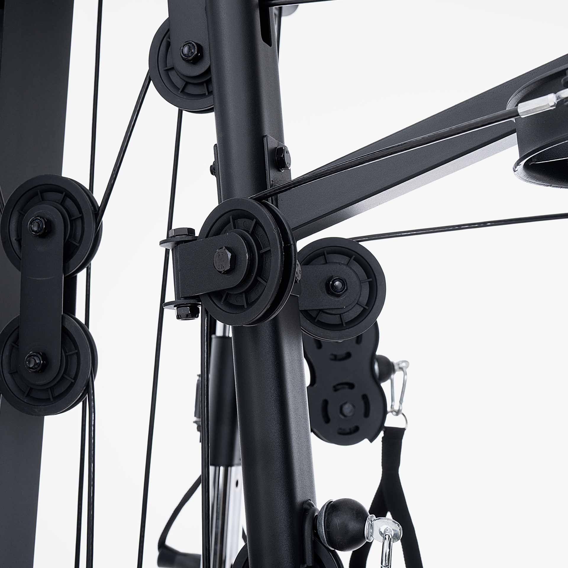 jk-fitness-jk6140-fullblack-pro-stazione-multifunzione-double-pulley-80-kg image 5