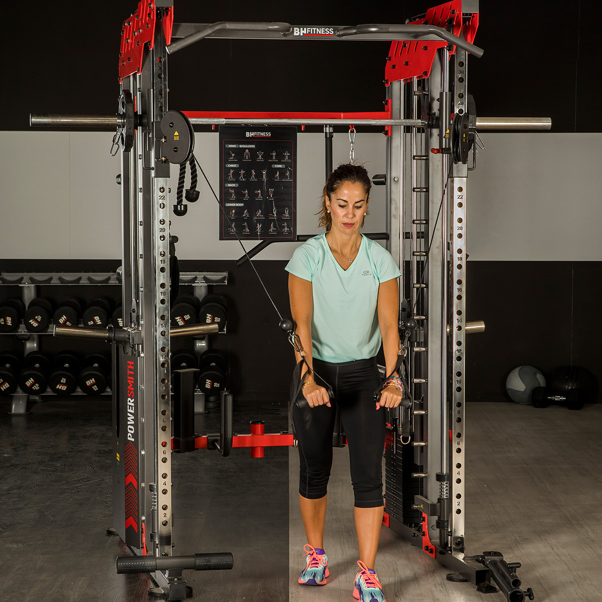 bh-fitness-power-smith-g145-multiestazione-muscolazione-40-esercizi image 4