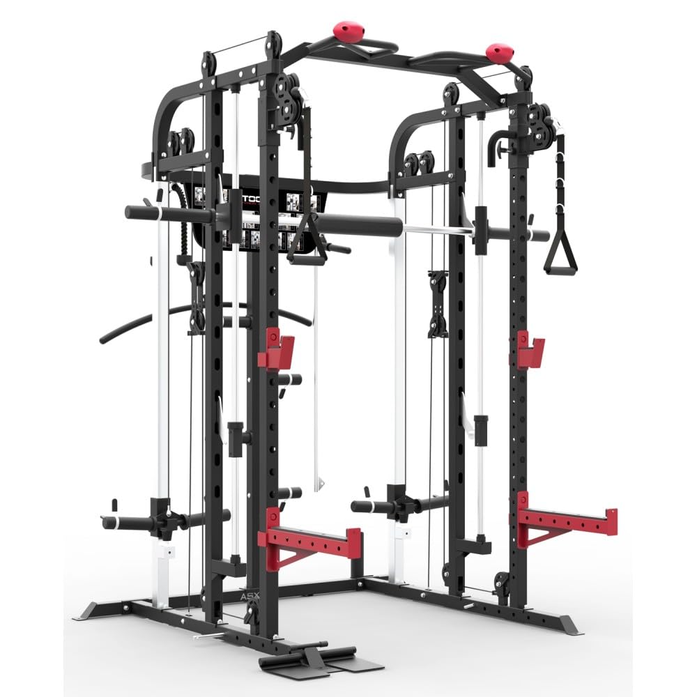 toorx-asx-90-all-in-one-rack-smith-machine-dual-pulley image 5