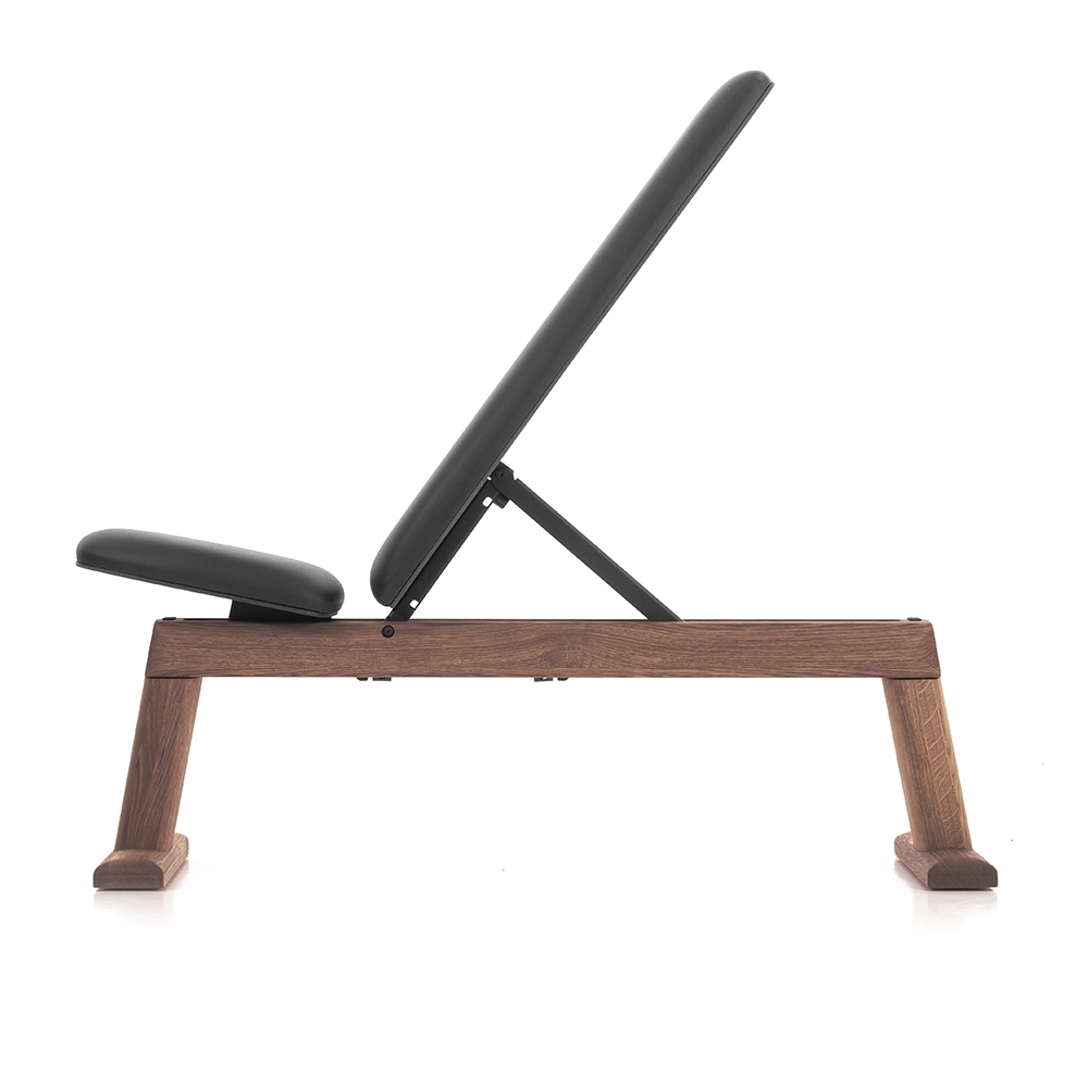 waterrower-weightbench-vintage-panca-pesi-in-legno image 1