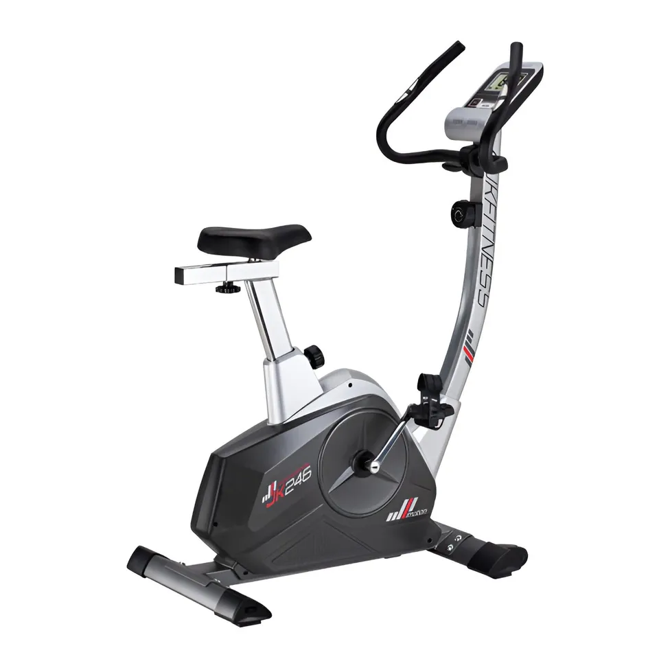 jk-fitness-jk246-cyclette-magnetica-8-livelli-volano-10-kg-grigia image 1