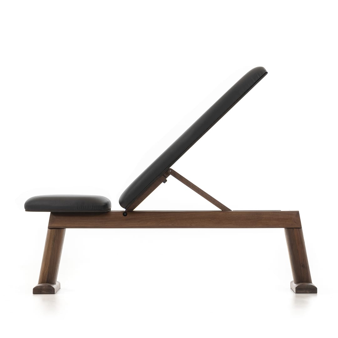 waterrower-weightbench-noce-panca-richiudibile-vera-pelle-400-kg image 1