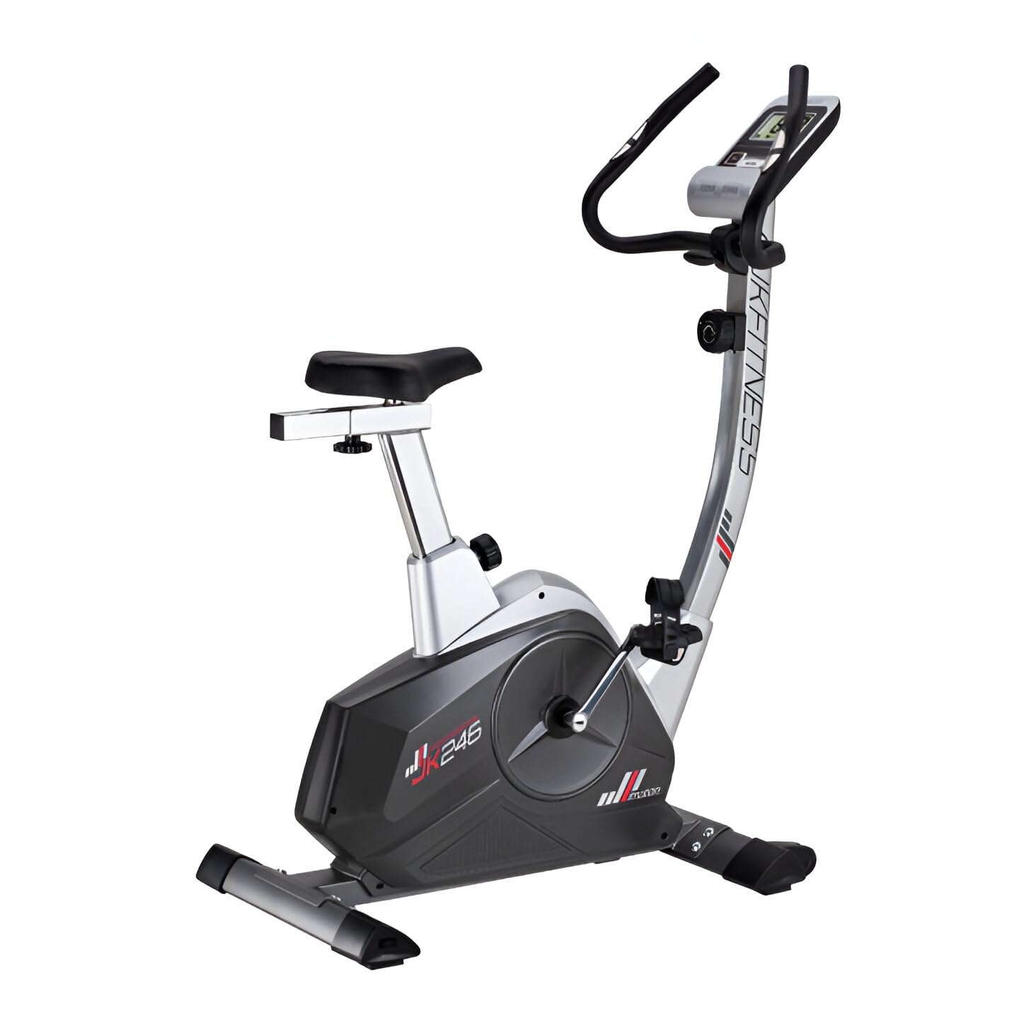 jk-fitness-jk246-cyclette-magnetica-8-livelli-volano-10-kg-grigia image 1