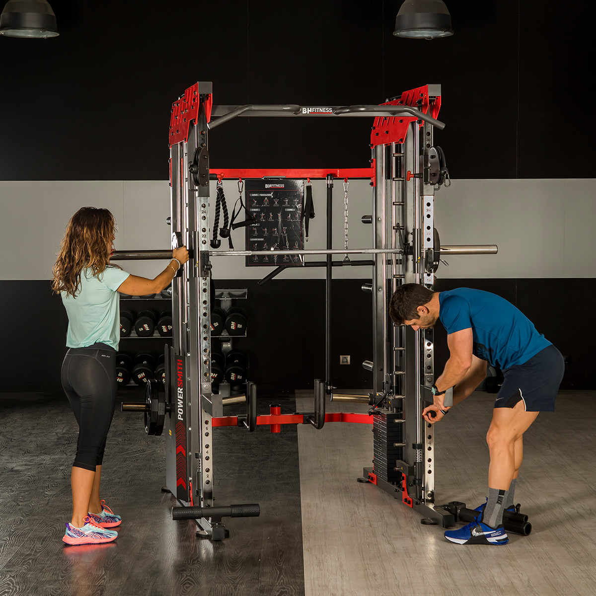 bh-fitness-power-smith-g145-multiestazione-muscolazione-40-esercizi image 2