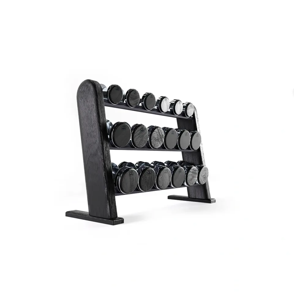 waterrower-nohrd-dumbbells-shadow-set-manubri-con-rastrelliera image 1