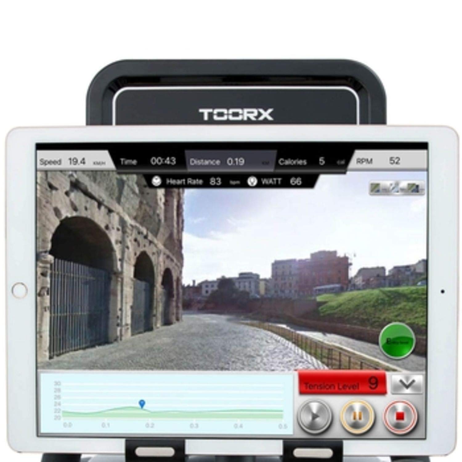 toorx-chrono-line-brx-r300-cyclette-recumbent-bluetooth-32-livelli image 4