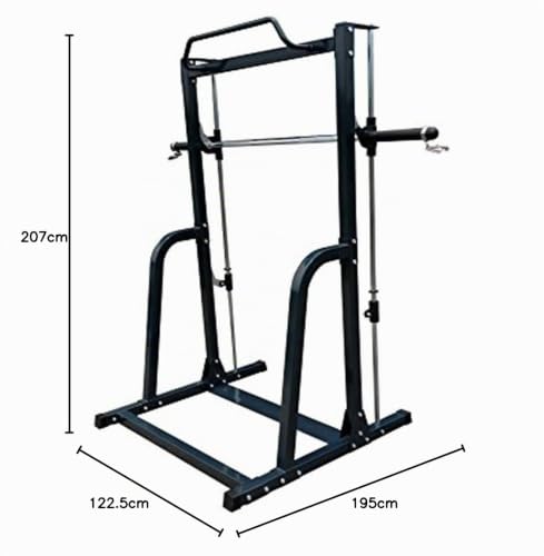jk-fitness-smith-machine-300-kg-con-bilanciere-guidato-e-barra-trazioni image 6