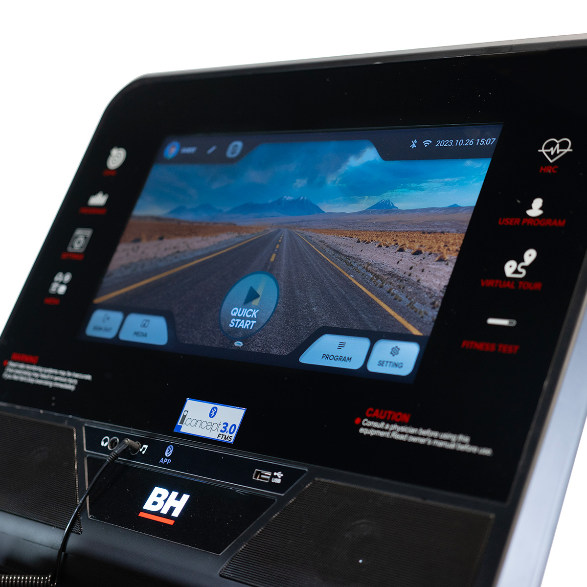 bh-fitness-rs1200-multimedia-g6512tft-tapis-roulant-pro-3-5-cv image 2