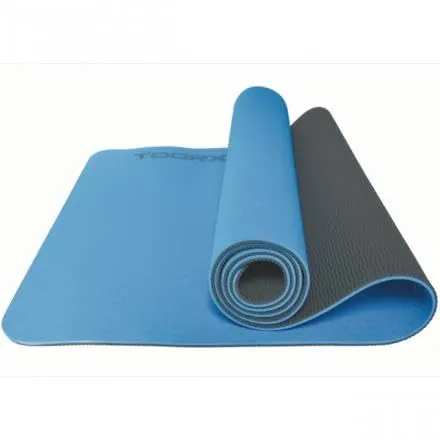 toorx-mat-183-materassino-yoga-bicolore-professionale-azzurro-grigio image 1