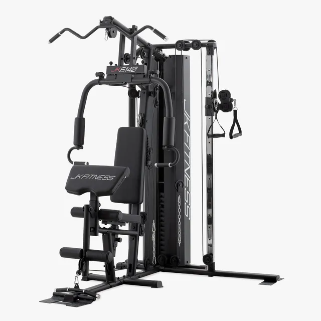 jk-fitness-jk6140-fullblack-pro-stazione-multifunzione-double-pulley-80-kg image 1
