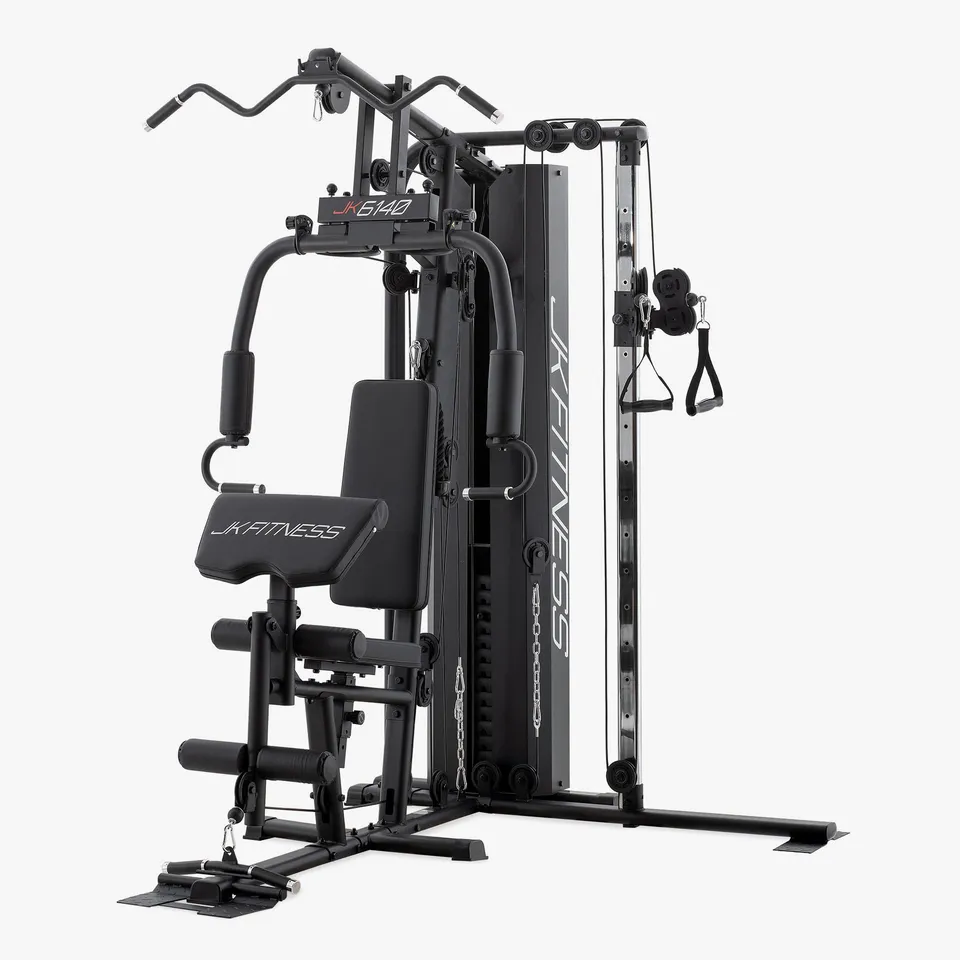 jk-fitness-jk6140-fullblack-pro-stazione-multifunzione-double-pulley-80-kg image 1