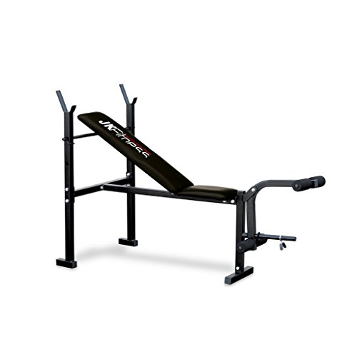 jk-fitness-6055-panca-regolabile-con-portabilanciere-eco-nero image 2