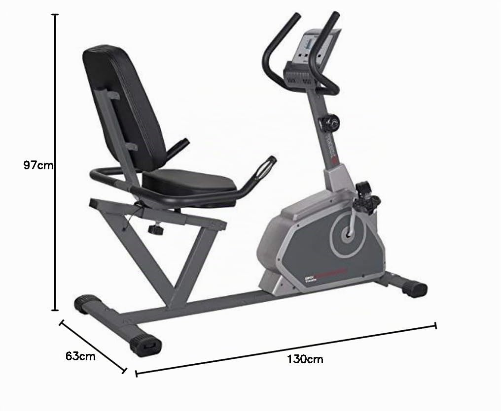 toorx-brx-r-65-comfort-cyclette-recumbent-reclinabile-grigio image 2